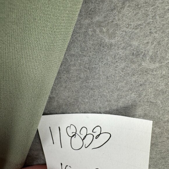 Belle Kim Gravel Dress Womens Size 1X Moss Green Flirt Sleeve Cold Shoulder - Picture 13 of 13